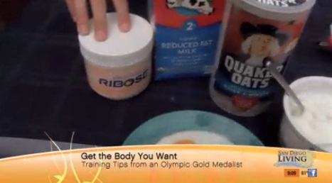 San Diego morning TV show features Olympic gold medalist’s fitness tips